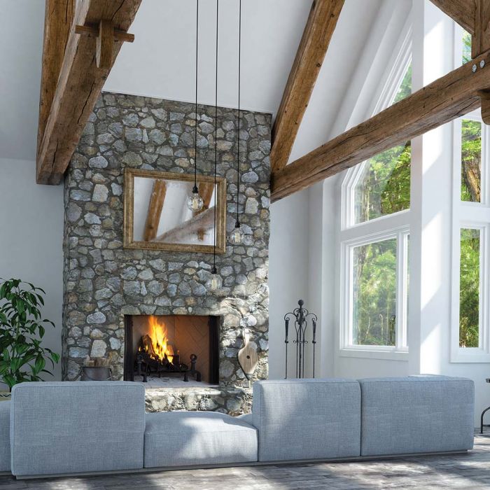 50-Inch Radiant Wood Burning Fireplace